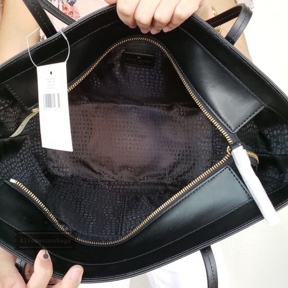 NWT kate spade New York small harmony tote set blk - Picture 4 of 8